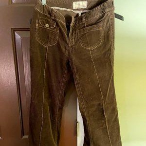 Brown Corduroy pants from Anthropologie